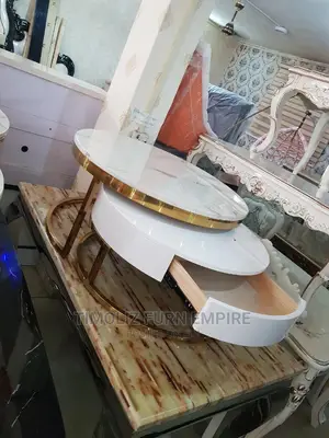 Marble Center Table/2in1 Adjustable Marble Center Table.