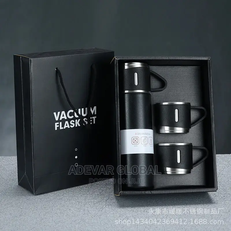500ml Vacuum Flask and 2 Cups Gift Sets