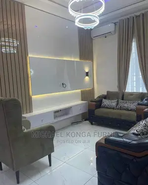 Set of Sofa and Wall Unit Tv Console