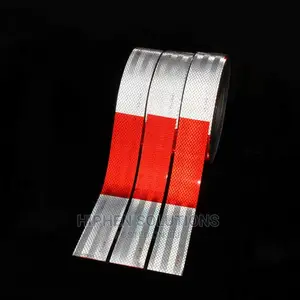 Weather Proof Red and White Reflective Tape Roll