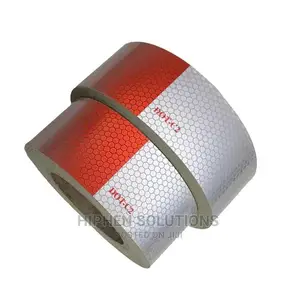 Security Barricade Red and White Reflective Tape