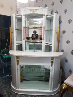Wine Cabinet/Adjustable Wine Bar/Cabinet With Canter.