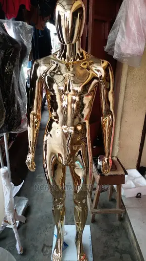 Chrome Gold Male Full Body Display Fashion Mannequin