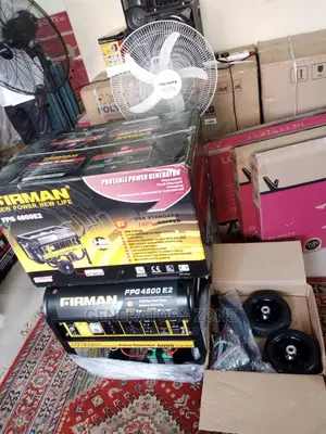 New Firman Key Start Generator 6.5kva Fpg4800e2 + Two Tyresr