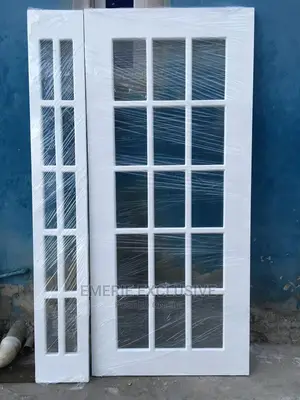 4ft: Turkey Solid Wooden Door With Glass