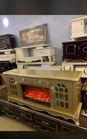 High Quality Fireplacetv Stand With Various Storage Spaces