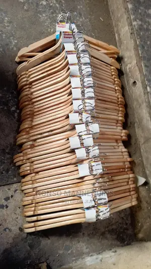 Bundles of Neat Wooden Hangers