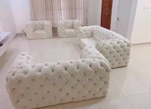 Luxury 7 Seater Living Room Fabric Sofa Chair.