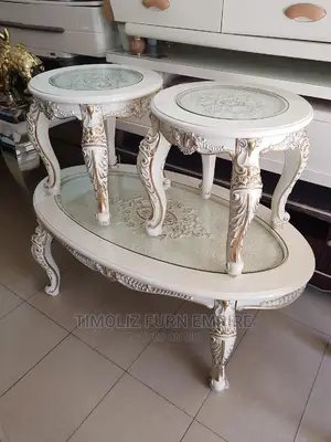 Royal Design Center Table With Tempered Glass Top/Warranty.