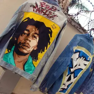 Hand Painting Custom Denim Jacket