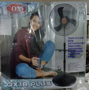 Ox Standing Fan 18'' Inch Non Rechargeable 100% Copper Coil