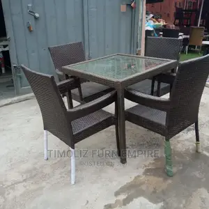 Rattan Outdoor Furniture/ With 4 Rattan Chairs