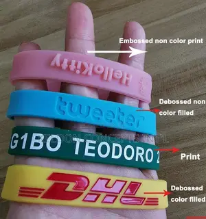 Customized Silicone Wristband Moq:1000pcs