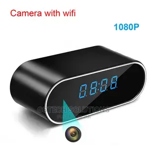 Wifi Hd Digital Clock Surveillance Camera With Battery