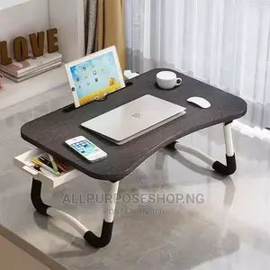 Foldable Laptop Table With Drawer
