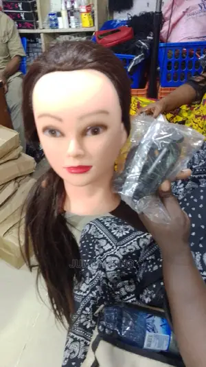 Mannequin Dummy Head With Clamp For Wig Making (With Hair)