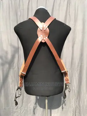 Leather Camera Belt, Double