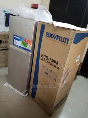 A Free Standing Skyrun Refrigerator BCD-138m