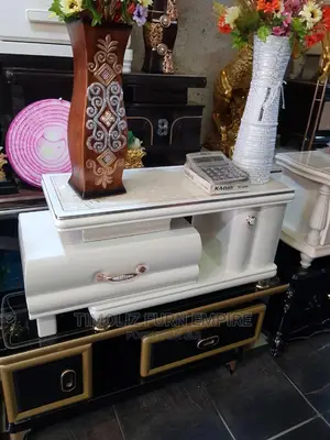 Adjustable Tv Stand With Various Storage Spaces-white Colour