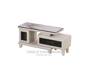 Adjustable Tv Stand With Various Storage Spaces.