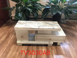 Adjustable TV Stand With Various Storage Spaces-White