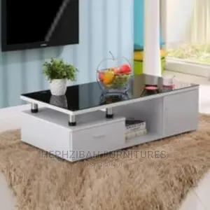 Grey Center Table With Glass Top