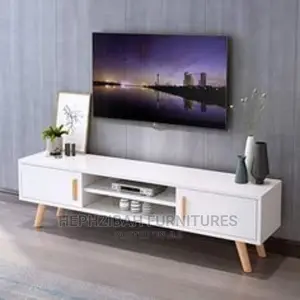 5ft Television Stand With Wooden Leg
