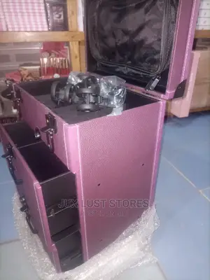 Double Drawer Make Up Trolley Box
