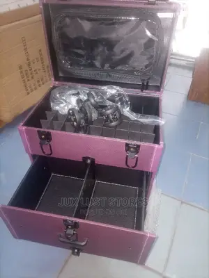 Double Drawer Make Up Trolley Box