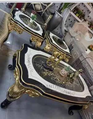 Complete Set of Center Table With Double Side Stools The
