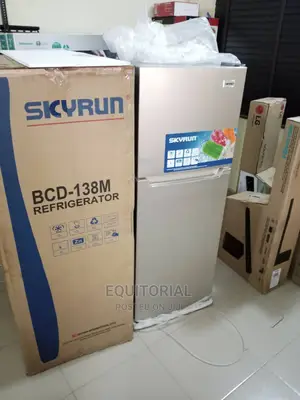Skyrun Doble Door Refrigerator (Bcd-138m)- Silver