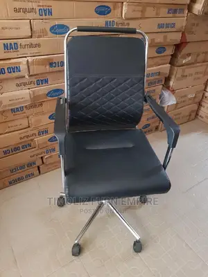 Classic Revolving Office Chair-Black.