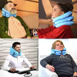 Cervical Portable Neck Traction Device and Collar Brace