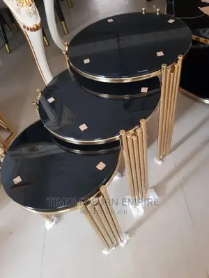 3in1 Extendable Side Tables With Tempered Glass Top.