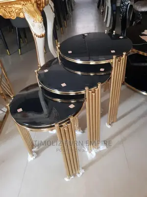 3in1 Extendable Side Tables With Tempered Glass Top