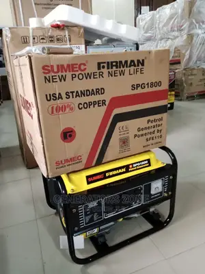 Sumec Firman 100%Copper Generator Rated 1.8kva Spg1800-Power Solution