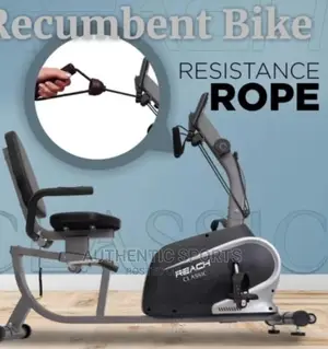 Recumbent Exercise Bike With Training Ropes and Metre