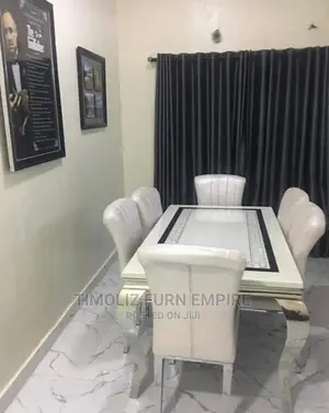 Exclusive Marble Dining Table With 6 Chairs.