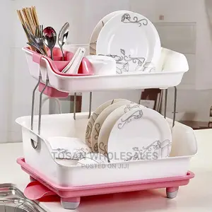 Multipurpose Draining Dish Rack Double Layer Dish