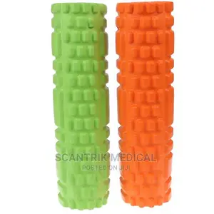 Portable Yoga Fitness Massage Therapy Foam Roller Grid Gym