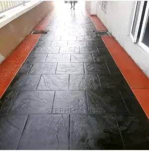 Neatly Designed Stamped Concrete