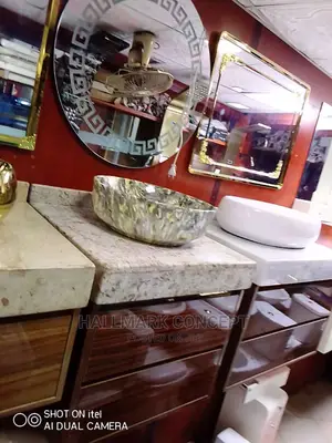 Marble Top Wash Hand Basins Cabinets