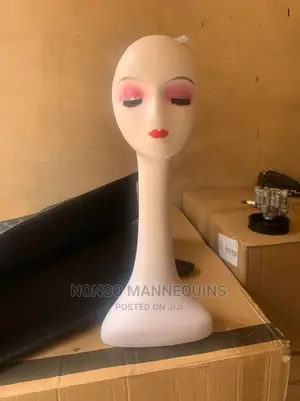 White Long And Short Mannequin Heads