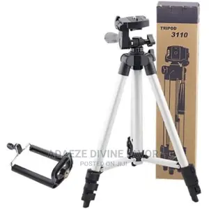 Tripod 3110 Stand Holder + Selfie Ringlight + Telescope Lens