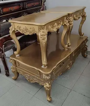 Big Sized Royal Design Centre Table With Two Side Stools