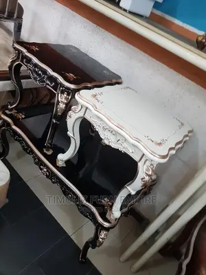 Royal Design Centre Table With Two Side Stools.