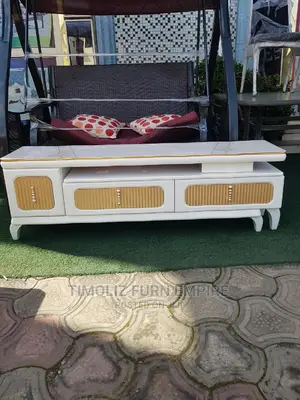 Adjustable TV Stand With Storage Spaces