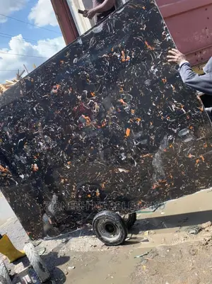 Italian Black Bash Quartz Marble Slab