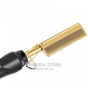 Gold Ceramic Styling Hot Hair Comb