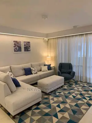 Quality L-Shaped Living Room Fabric Sofa Chair.